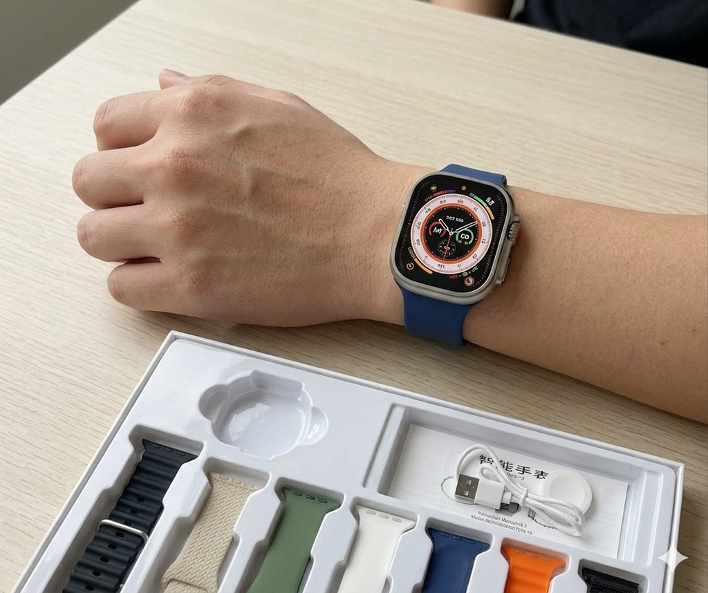 Smartwatch V55 Ultra Infinity + 7 Correas Diferentes- Tecnología Total en tu Muñeca