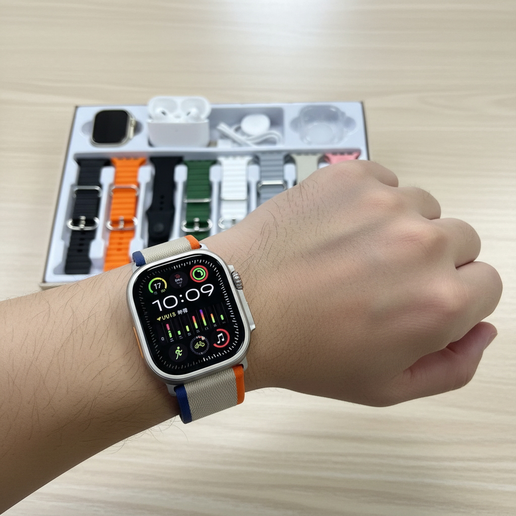 Smartwatch Ultra 19 Kit Completo 8 en 1 - Rendimiento, Estilo y Funcionalidad en un Solo Reloj