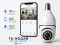 Cámara de Seguridad Bombilla 360° HD: Vigilancia Inteligente y Discreta
