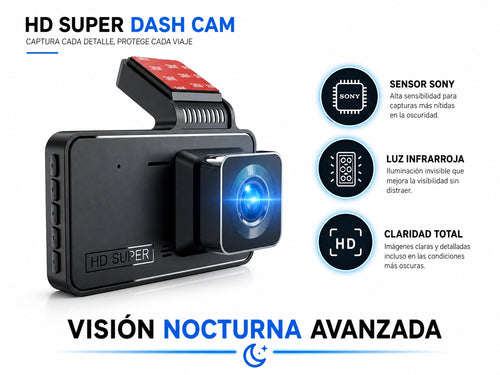 HD SUPER DASH CAM: Tu Testigo Inteligente en Cada Kilómetro