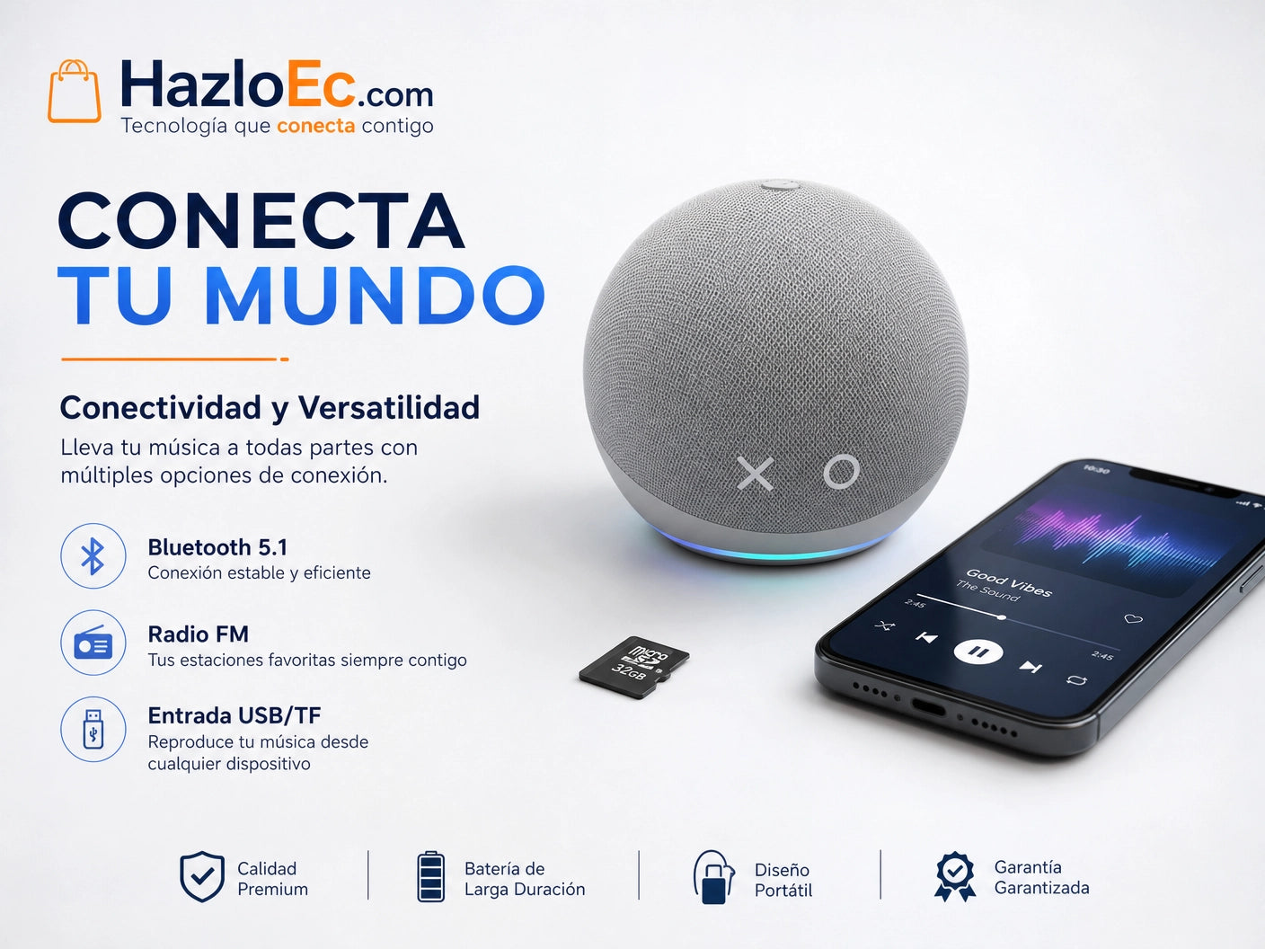 Parlante Ultra-Portátil Alaxe: Sonido 360° y Estilo en Movimiento