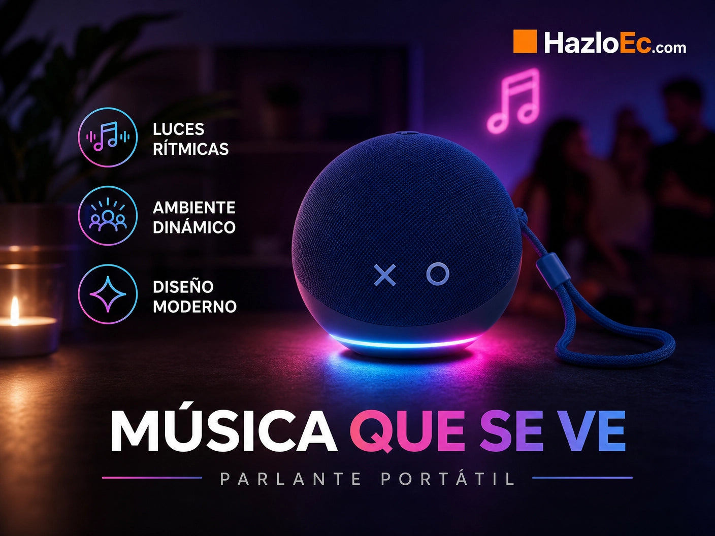 Parlante Ultra-Portátil Alaxe: Sonido 360° y Estilo en Movimiento