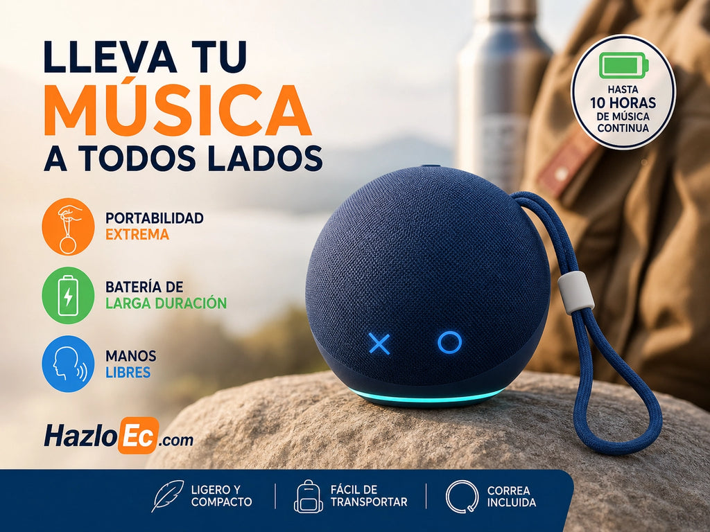 Parlante Ultra-Portátil Alaxe: Sonido 360° y Estilo en Movimiento
